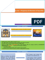 Chapter III of Companies Act - Prospectus & Allotment of Securities