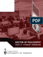 Doctor of Philosophy: 2020-21 Student Handbook