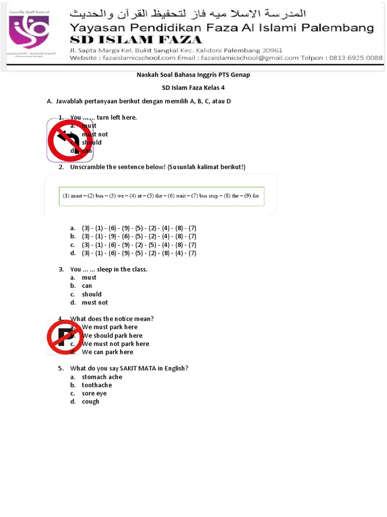 Pts Bahasa Inggris Kelas 4 Pdf Syntactic Relationships Linguistic Typology