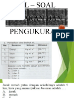 Soal - Soal Besaran Dan Pengukuran