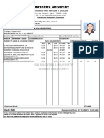 MBA Semester 3 Marksheet for Nishtha Vadwala