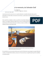 La Persistencia de La Memoria de Dalí - Análisis y Significado de La Pintura - Cultura Genial