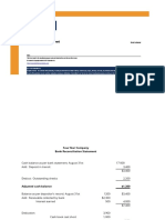 Bank Reconciliation Statement: Strictly Confidential