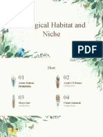 Group 2 - Habitat and Niche