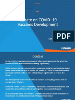 Update On COVID-19 Vaccines Development: October 15, 2020