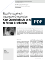 New Perspectives in Automotive Construction: Cast Crankshafts As An Alternative To Forged Crankshafts