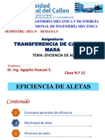 Eficiencia de aletas en transferencia de calor