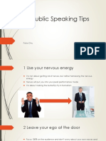 20 Public Speaking Tips: Peter Dhu