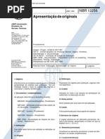 Abnt Nbr 12256 19920401 Apresentacao de Originais Norma Cancelada