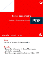 Semana 2 Teorema de Gauss-Markov