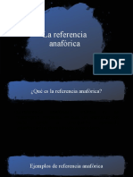 Referencia Anafórica