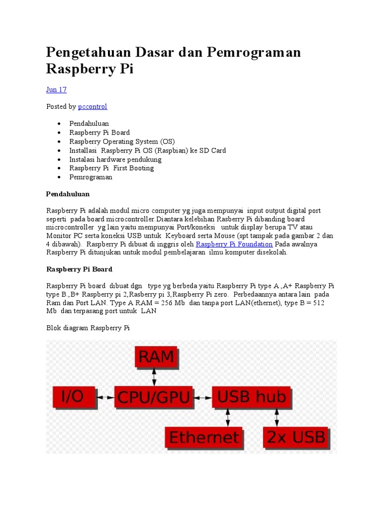 Panduan Pemrograman Raspberry Pi | PDF | Game & Aktivitas | Komputer