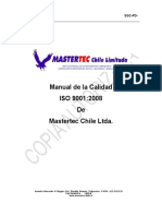 MASTERTEC SGC-PD-M-01 Manual de la Calidad
