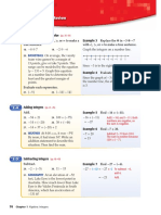 Study Guide and Review: Integers and Absolute Value