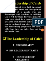 The Leadership of Caleb