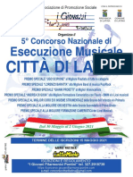 Concorso Di Esecuzione Musicale Città Di Latina 2021 - Brochure