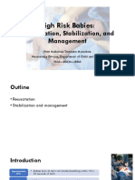 High Risk Babies Resuscitation Stabilitation and Management IDAI