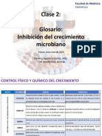 Clase 2 - Glosario - Inhibición Del Crecimiento Microbiano