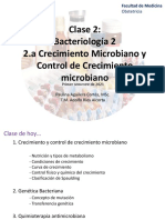 Clase 2.a Crecimiento Microbiano y Control de Crecimiento microbiano