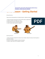 1. Guitar Lesson - Getting Started