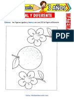 Iguales y diferentes - Figuras para colorear y clasificar