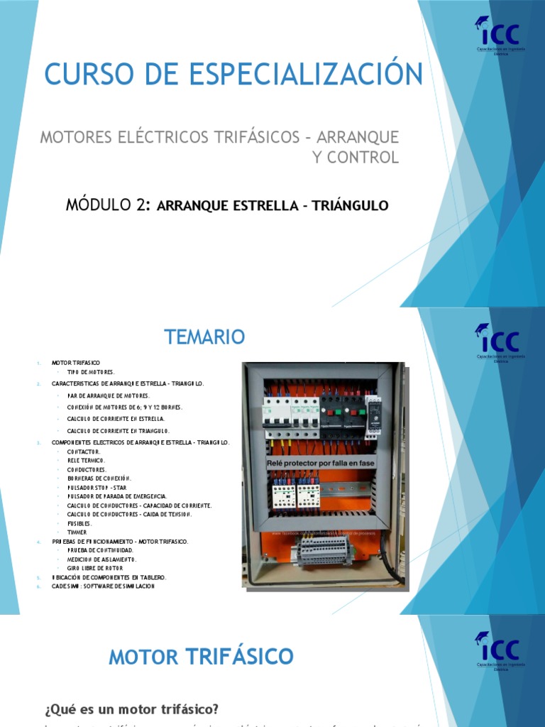 Arranque y Control de Motores Trifásicos | PDF | Motor eléctrico ...