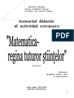 0 1 Scenariul Didactic Concurs Matem Matematica Regina Tuturor Stiintelor