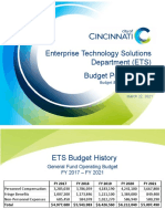Enterprise Technology Solutions Budget Presentation