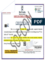 Certificate: Sofcon India Pvt. LTD