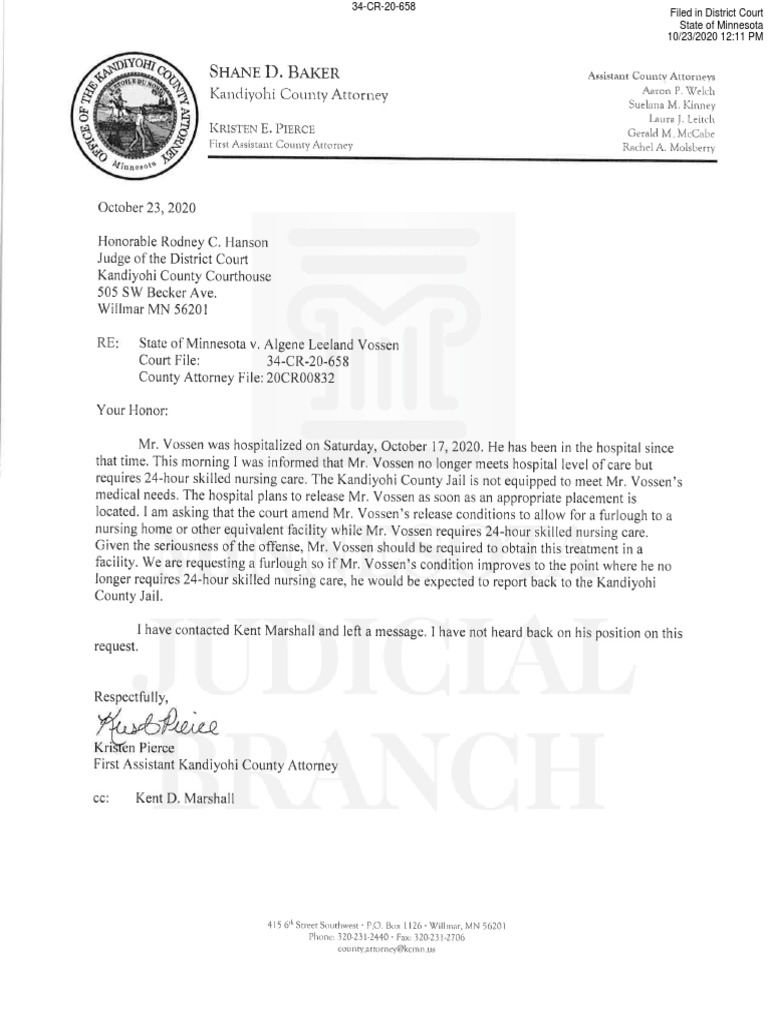 102320.MCRO 34CR20658 Correspondence For Judicial Approval