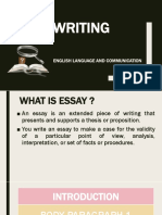 Essay Writing and Types