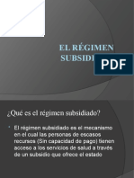 Presentación Régimen Subsidiado