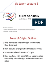 World Trade Law - Lecture 6: Rules of Origin