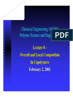 Chemical Engineering 160/260 Polymer Science and Engineering