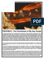 PROPHECY - The Punishment of My Gay People