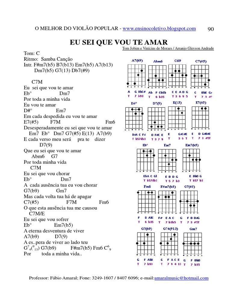 PARTITURA Ai se eu te pego - Cifra Club