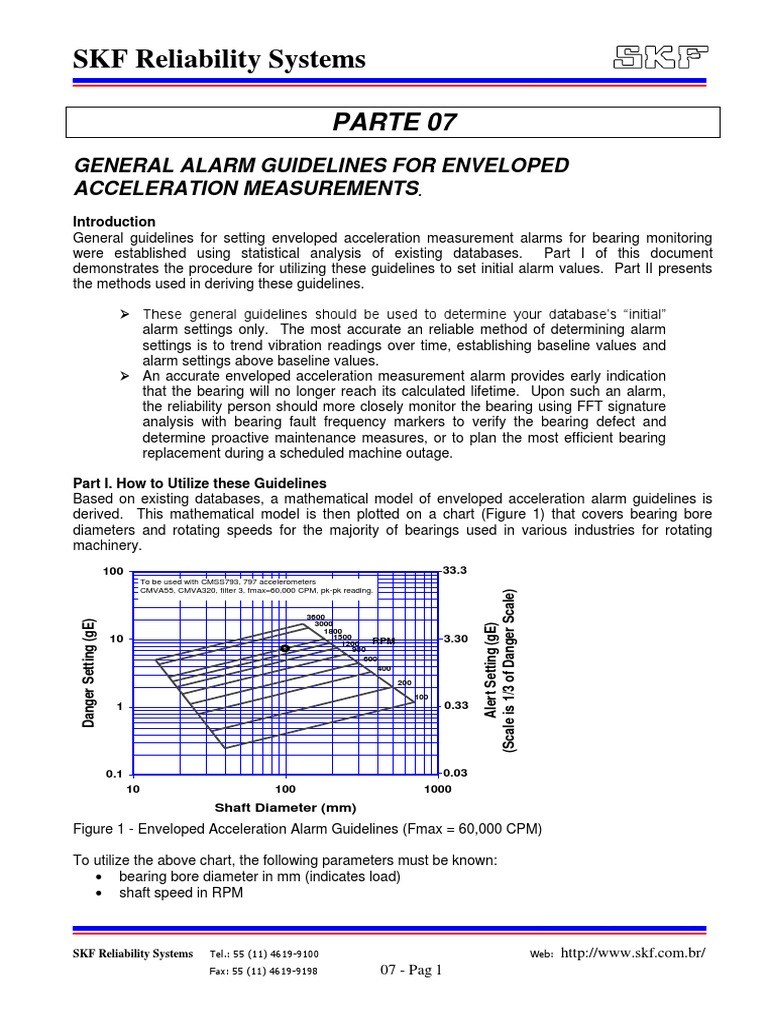 Enveloped Acceleration Alarm Guidelines | PDF | Bearing (Mechanical ...