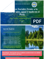 Conflictos Sociales Frente A La Calidad de Aire, Agua y Suelo en El Perú