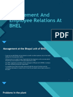 Case 10 - Management and Employee Relations at BHEL