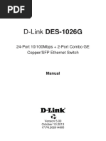 D-Link DES-1026G: 24-Port 10/100Mbps + 2-Port Combo GE Copper/SFP Ethernet Switch