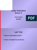 Design Realization: John Canny 9/23/03