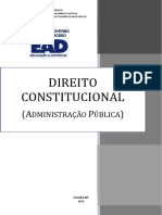 APOSTILA CURSO DIREITO CONSTITUCIONAL (ADMINISTRAÇÃO PÚBLICA)