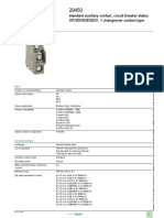Product Data Sheet: Standard Auxiliary Contact, Circuit Breaker Status OF/SD/SDE/SDV, 1 Changeover Contact Type