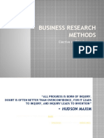 BUSINESS RESEARCH METHODS Unit 1