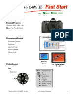 Olympus OM-D E-M5 Mark II Fast Start Reference Guide