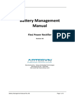 Battery Management Manual for Flexi Power Rectifier Rev AB