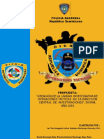 Propuesta Creacion Unidad Tactica DICRIM