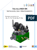 Manual Válvula NGV EK - Guía de instalación, uso y mantenimiento