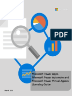 Power Apps, Power Automate and Power Virtual Agents Licensing Guide - Mar 2021