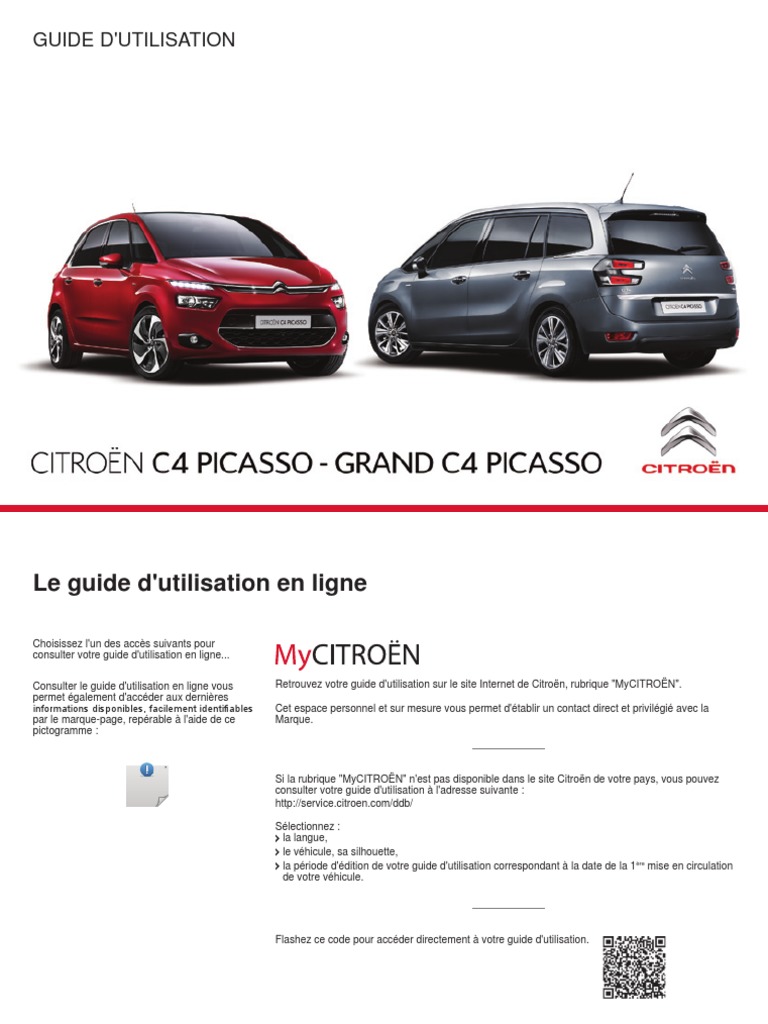 Interrupteur parking Citroën C4 Picasso - occasion - GARAGE